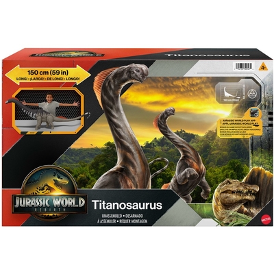 Jurassic World Rebirth Super Colossal Titanosaurus Dinosaur Figure