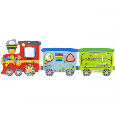 Viga Wooden Train Wall Game - Educational, Motor skills, Activities Toy