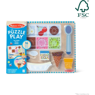 Melissa & Doug Wooden Puzzle Play Ice Cream Magnetic 