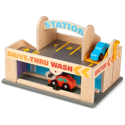 Melissa & Doug Wooden Service Station Parking Garage