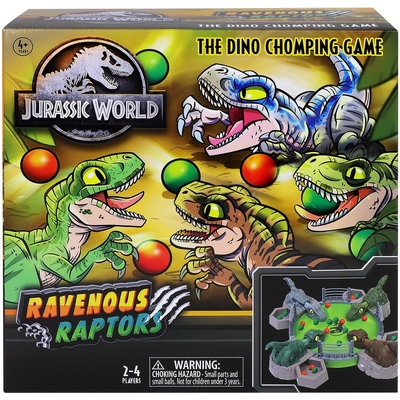 Jurassic World Ravenous Raptors: The Dinosaur Chomping Game