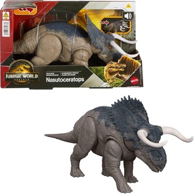 Jurassic World Rebirth Wild Roar Nasutoceratops Dinosaur Toy