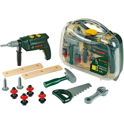 Bosch Large Work Case with Hammer Drill Toy Pretend Play