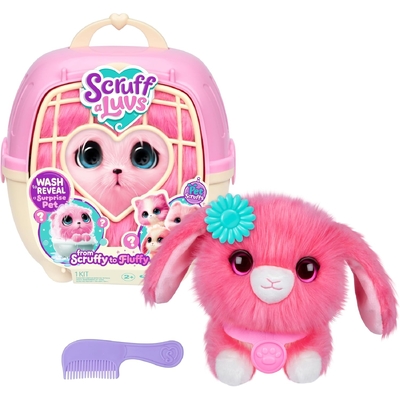 Scruff Pets Pet Scruffs - Pink Single Pack Plush Surprise Rescue Pet