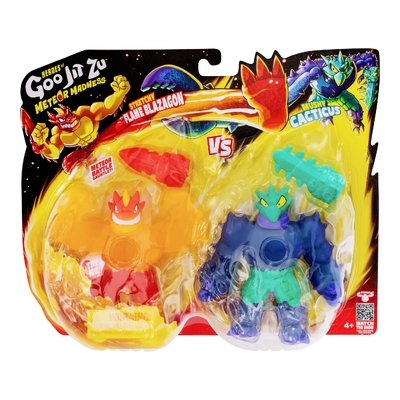 Heroes of Goo Jit Zu Meteor Madness Flame Blazagon vs Cacticus Versus Pack