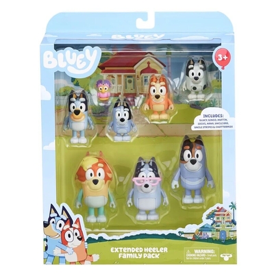 Bluey Extended Heeler Family Pack Figures