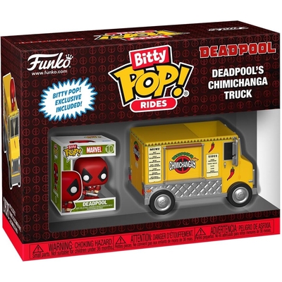 Funko Bitty Pop! Rides Marvel Comics - Deadpool with Chimichanga Food Truck 