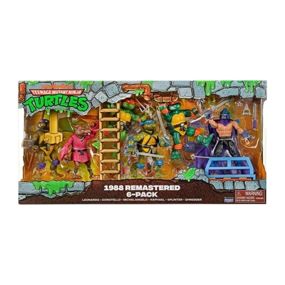 Teenage Mutant Ninja Turtles Classic 1988 Remastered Action Figure 6 Pack
