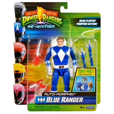 Mighty Morphin Power Rangers Re-Ignition Action Figure Auto Morphin - Blue Ranger