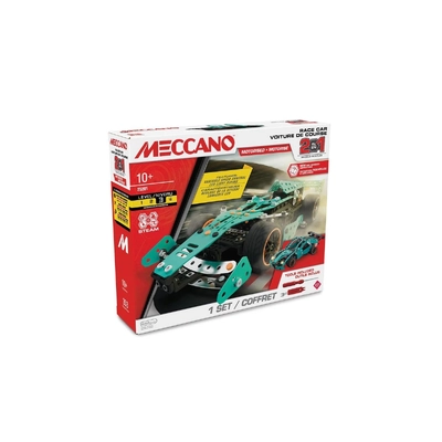 Meccano - 2-in-1 Race Car F1 Car Building Kit 353 Parts