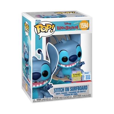 Funko Pop Disney Lilo & Stitch Lilo & Stitch - Stitch on Surfboard SDCC 2025 #1594