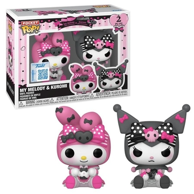 Funko Pocket Pop Hello Kitty My Melody & Kuromi (Kuromi 20th Anniversary) 2 Pack
