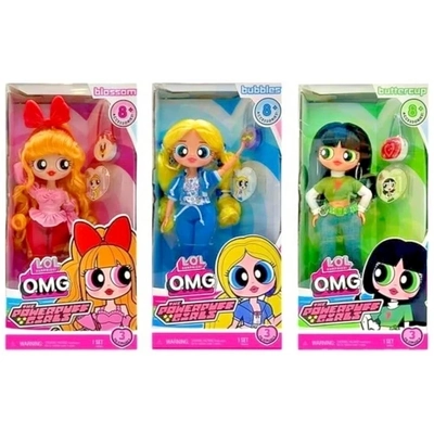 LOL Surprise! OMG The Powerpuff Girls Doll - Bubbles, Blossom, Buttercup