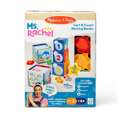 Melissa & Doug Ms. Rachel Sort & Count Nesting Blocks