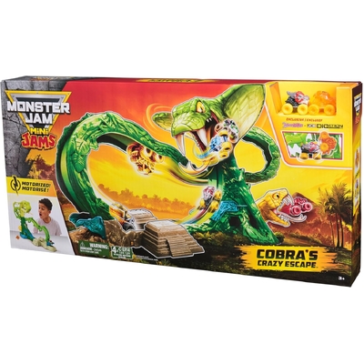Monster Jam Mini Jams Cobra's Crazy Escape Playset