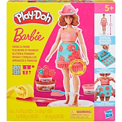 Play-Doh Barbie Florals & Fringe Doll Set