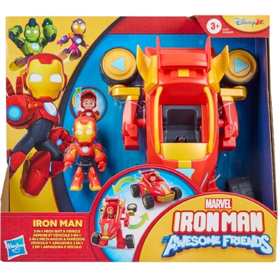 Marvel Iron Man and his Awesome Friends 2-In-1 Mech Suit & Vehicle
