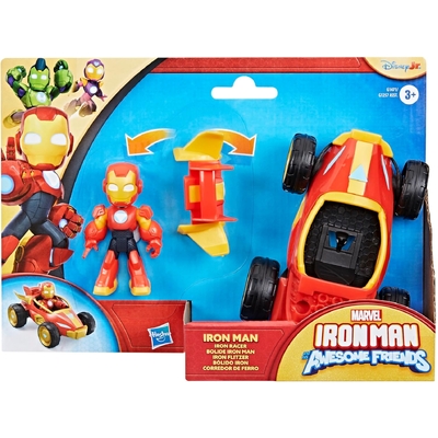 Marvel Iron Man and his Awesome Friends Iron Racer Action Figure & Toy Vehicle