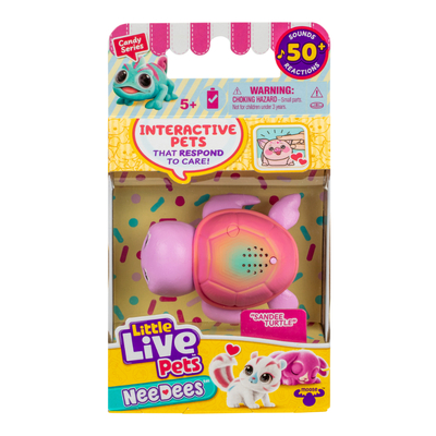 Little Live Pets NeeDees Single Pack (Series 2) Interactive Pet - Sandee Turtle