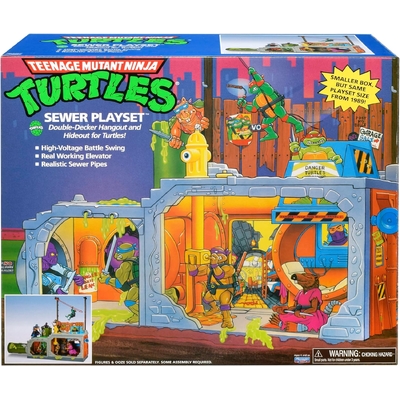 TMNT Teenage Mutant Ninja Turtles Classic Secret Sewer Pipe Playset