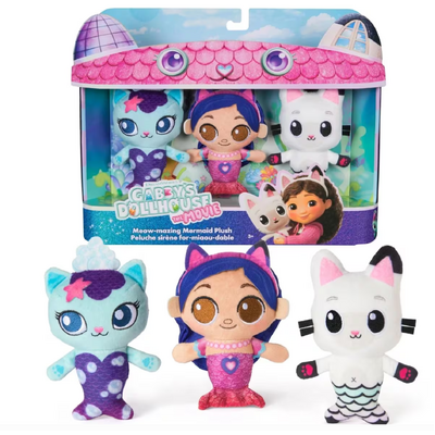 Gabby's Dollhouse: The Movie Meow-mazing Mermaid Plush Pack