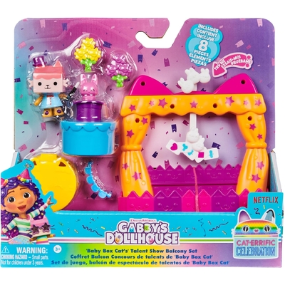 Gabby's Dollhouse Baby Box Cat's Talent Show Balcony Set