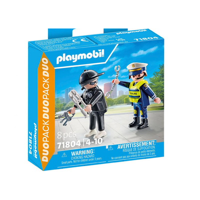 Playmobil DuoPack Policeman and Burglar 8pc 71804