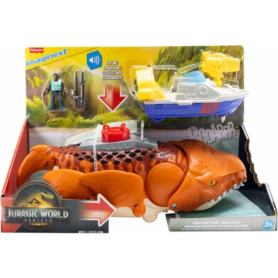 Fisher-Price Imaginext Jurassic World Rebirth Aquachomp Chase Mosasaurus Playset