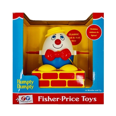 Fisher-Price Classic Toys Retro Humpty Dumpty Pull and Roll Toy