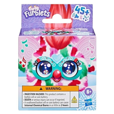 Furby Furblets Pep-Mint Christmas Mini Electronic Plush Toy