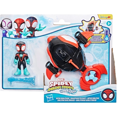 Marvel Spidey and his Amazing Friends Water-Webs Spin Dolphin Submarine 