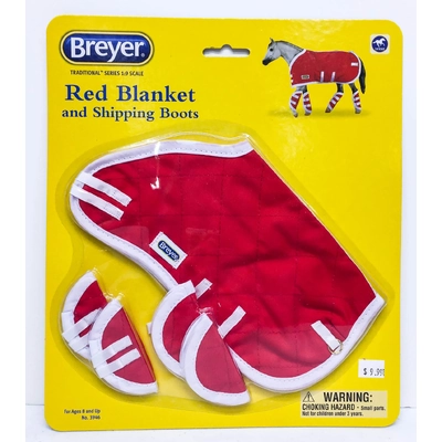Breyer Traditional Red Blanket and Shipping Boots