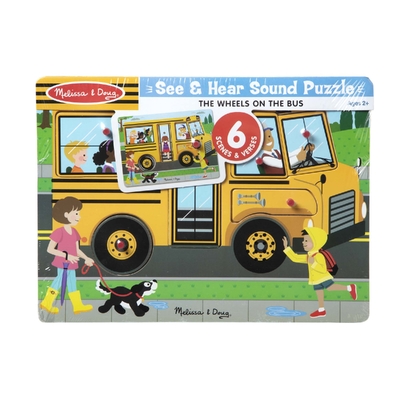 Melissa & Doug The Wheels on the Bus Song Puzzle - 6 Pieces