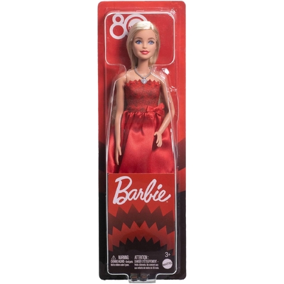 Barbie Mattel 80Th Anniversary Ruby-Red Celebration Fashion Doll JGD25