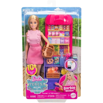 Barbie and Teresa Recipe for Friendship Malibu at the Market Doll & Playset JCT05