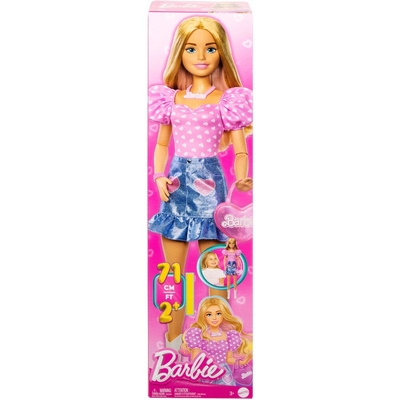 Barbie Large doll - Blonde Pink Top, Denim Skirt, & Cowboy Boots 28" 71cm HYT84
