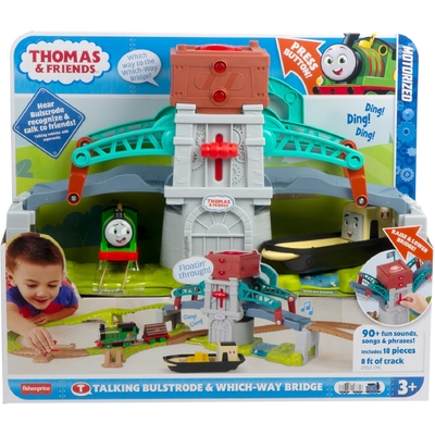 Fisher-Price Thomas & Friends Talking Bulstrode & Which-Way Bridge Playset