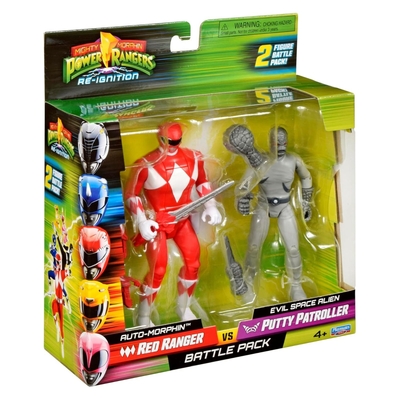 Mighty Morphin Power Rangers Re-Ignition Red Ranger Vs Putty Patroller Battle Pack