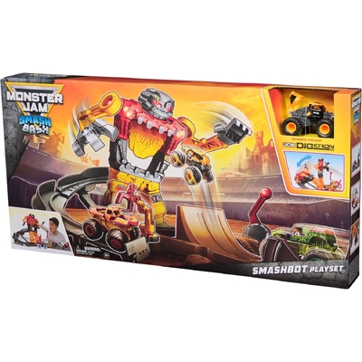Monster Jam Smash & Bash SmashBot 1:64 Playset