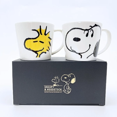 Peanuts Snoopy and Woodstock Ceramics Mug Set