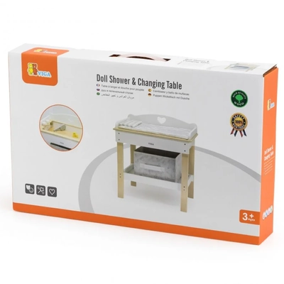 Viga Wooden Doll Shower and Changing Table