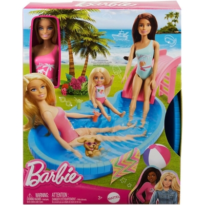 Barbie Doll and Pool Playset HRJ74