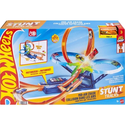 Hot Wheels Stunt Tracks Mid-Air Crash Playset