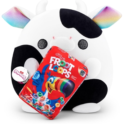 5 Surprise Snackles Super Size Plush - Daisy Cow (Froot Loops)
