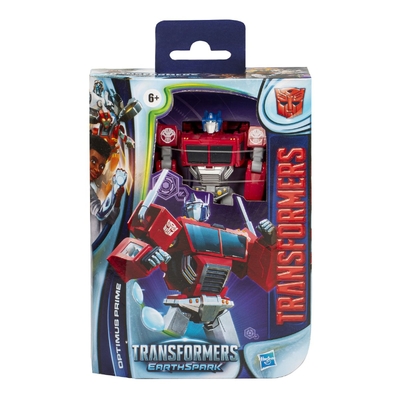 Transformers Earthspark Deluxe Class Optimus Prime Action Figure