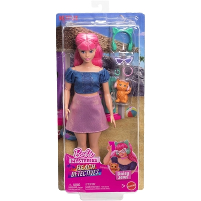 Barbie Mysteries Beach Detectives Doll and Accessories JFV66