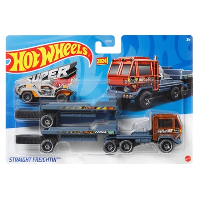 Hot Wheels Super Rigs Straight Feightin 1:64 Diecast Vehicle Set