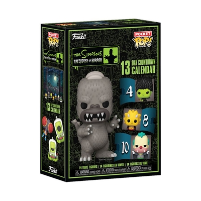 Funko Pocket Pop The Simpsons - 2024 13-Day Spooky Countdown Advent Calendar 14pc Vinyl Figures