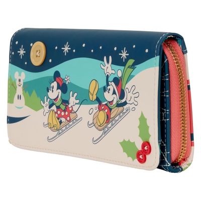 Loungefly Disney - Mickey & Minnie Holiday Flap Wallet (WDWA3457)