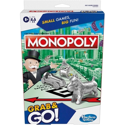 Hasbro Gaming - Monopoly Grab & Go Board Game